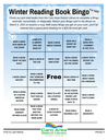 Winter Reading Book Bingo Kids